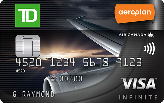 a credit card with a wing of an airplane