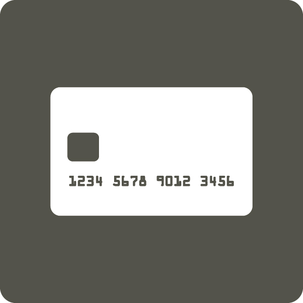 a white card with numbers and numbers on it