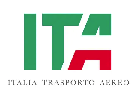 a green and red logo
