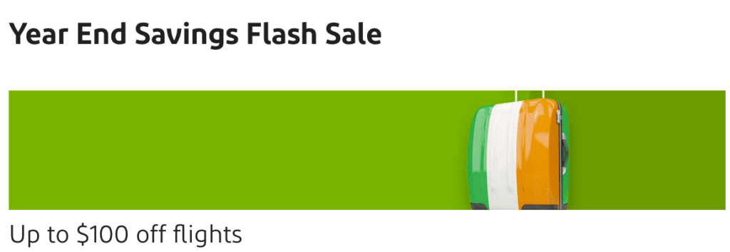 a green and white flash sale sign