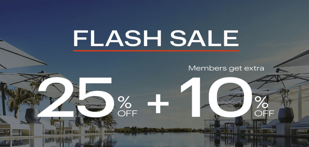 a advertisement for a flash sale