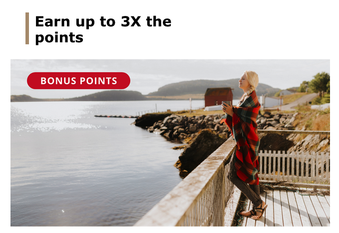 3x points on Air Canada flights