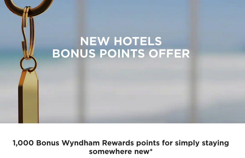 New Wyndham Hotels Bonus