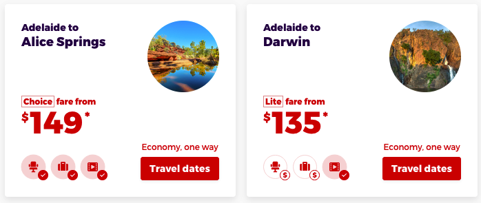 screens screenshot of a travel app