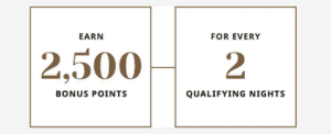 2,500 bonus World of Hyatt points