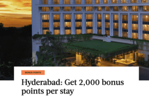 2000 bonus points in Hyderabad