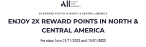 Double ALL Rewards Points