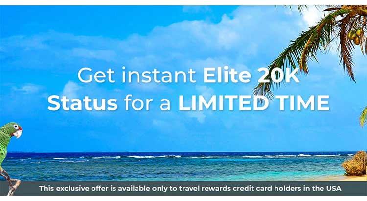 Use your travel rewards credit card + a co-pay to receive Frontier Airlines Elite Status