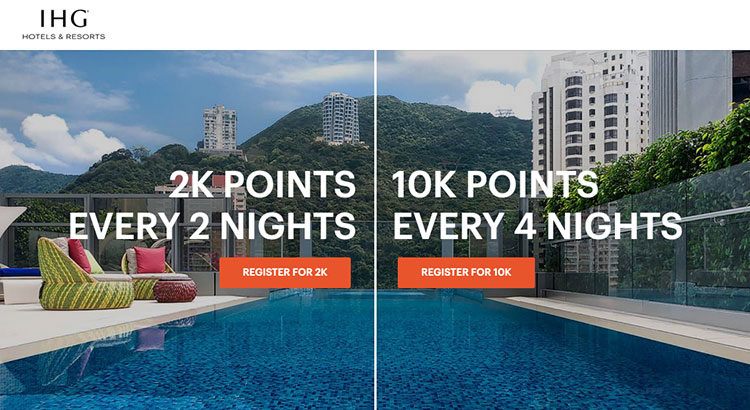 IHG 2000 points or 10000 points