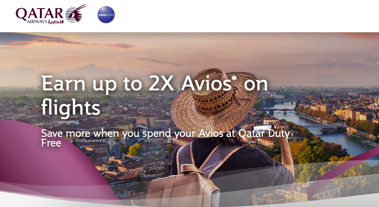 Qatar Airways 2x Avios