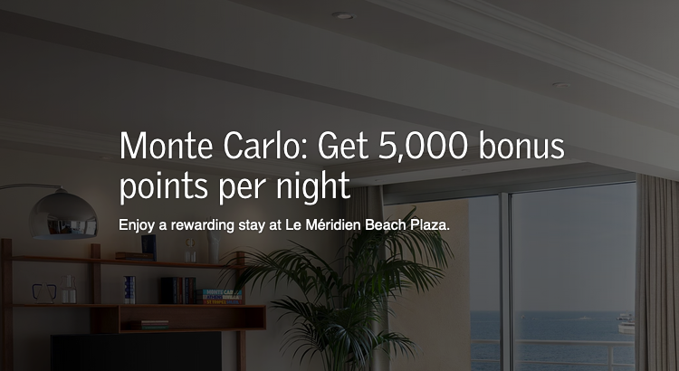 Le Meridien Monte Carlo bonus