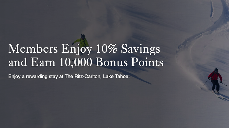 Ritz-Carlton Lake Tahoe 10000 bonus points