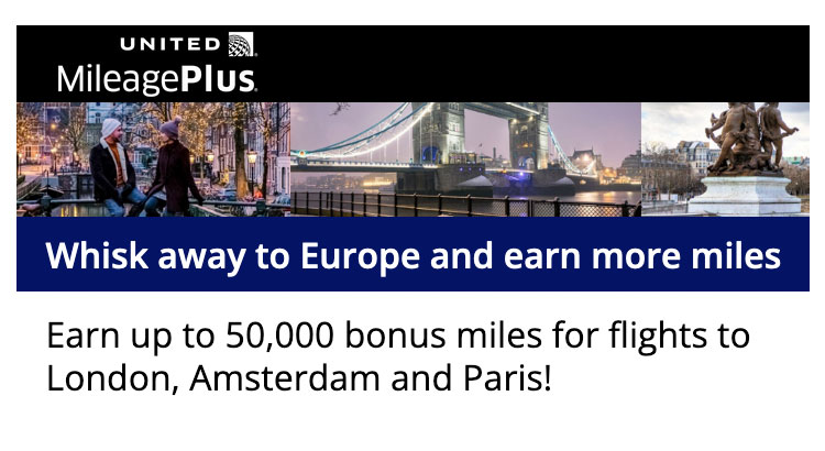 United MileagePlus 5x Miles Europe