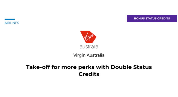 Virgin Australia Double Elite Status Credits