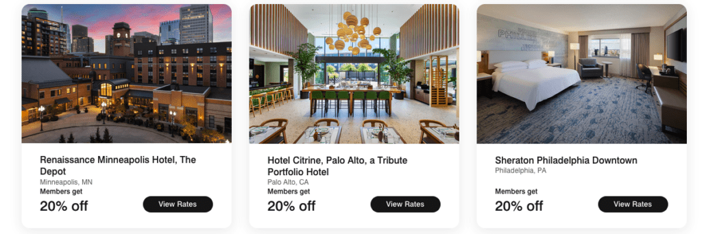 a screenshot of a hotel