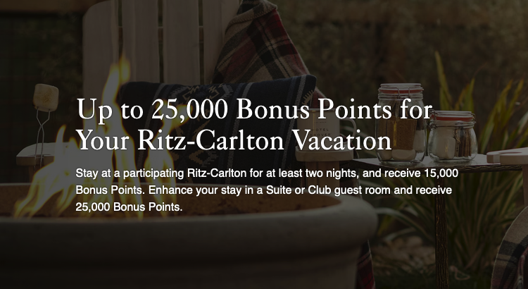 Ritz-Carlton 25000 bonus points