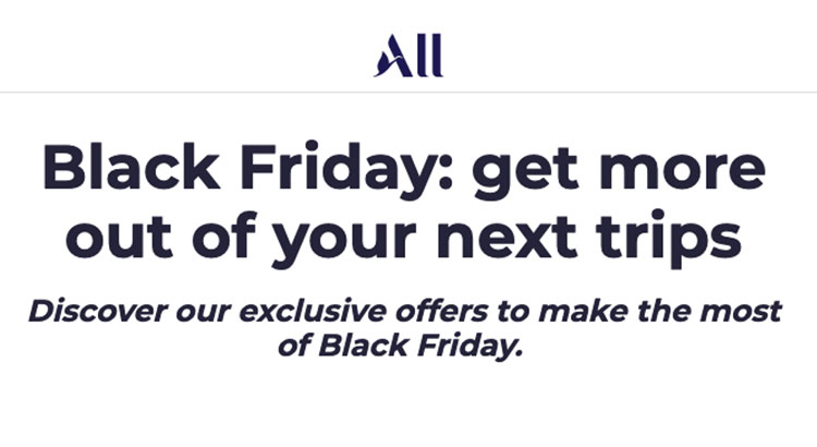 Accor Black Friday 3x points Europe North Africa