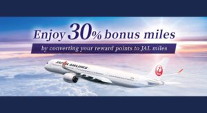 JAL Mileage Bank Transfer Bonus