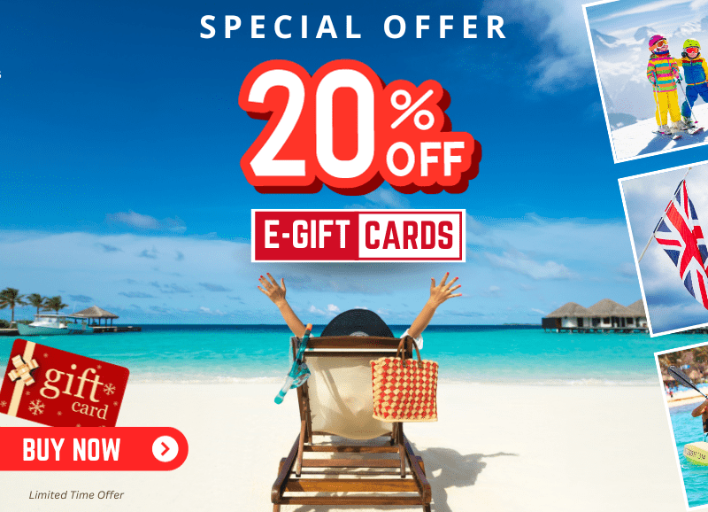 20% off Club 1 Hotels e-gift cards
