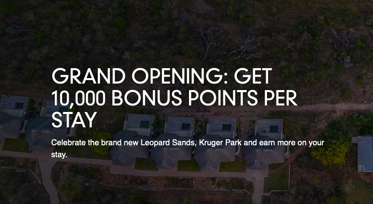 Leopard Sands, Kruger Park Grand Opening bonus