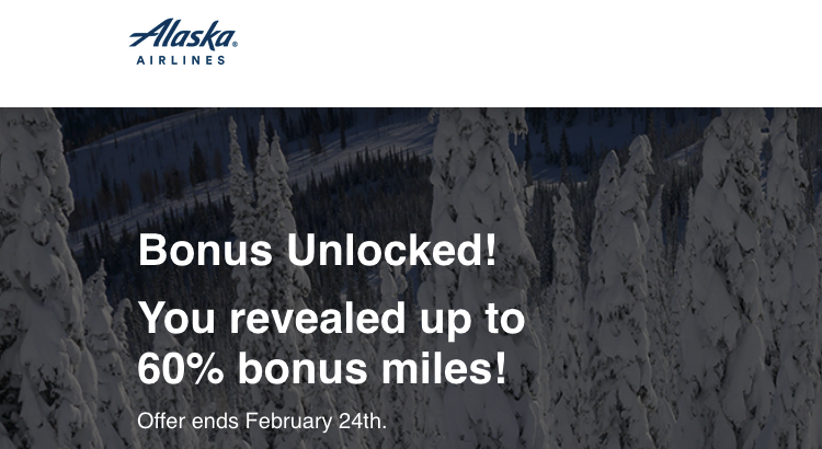 Alaska Airlines Buy Miles bonus