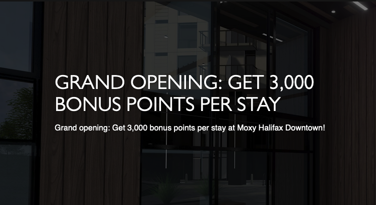 Moxy Canada 3000 bonus points