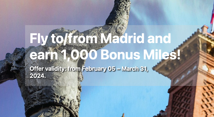 Ethiopian Airlines Madrid Bonus