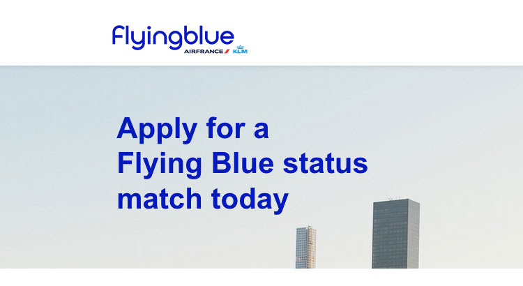 Air France KLM Flying Blue paid elite status match opportunity for UK residents