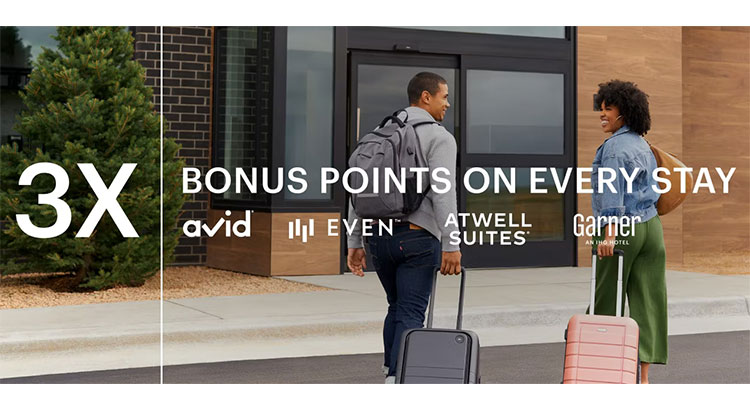 IHG One Rewards: Earn 3x points at EVEN Hotels, Atwell Suites, avid hotels, and Garner