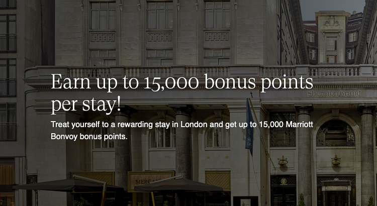 Sheraton Grand London Park Lane 15000 bonus points