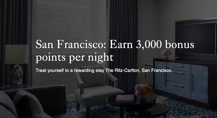 3000 points Ritz-Carlton San Francisco