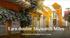 Emirates double miles Bogota