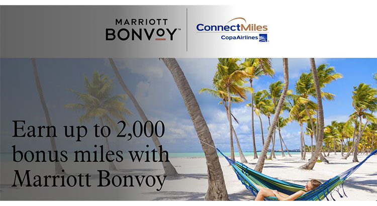Copa ConnectMiles Marriott 2000 bonus miles
