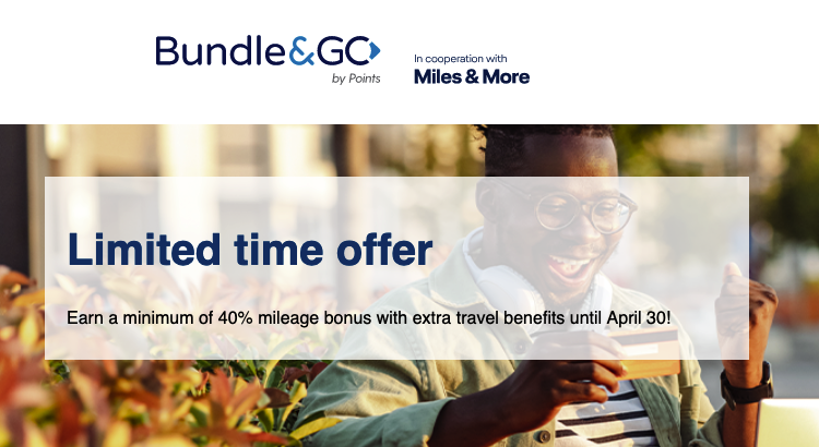 Miles & More Bundle&Go 40% bonus