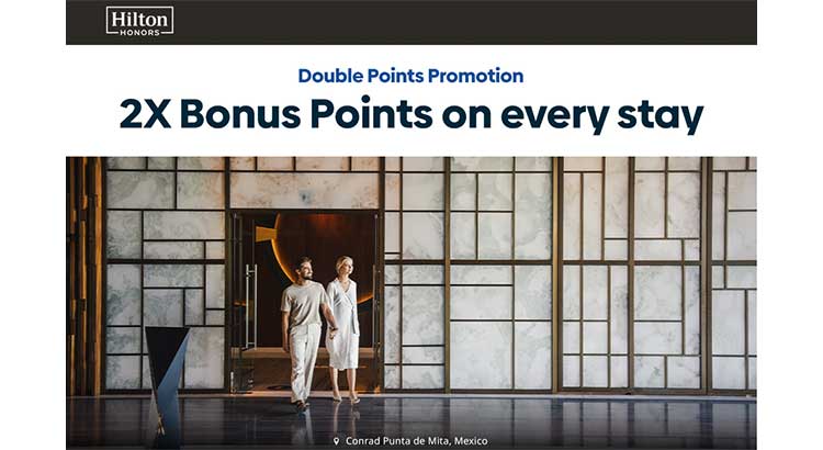 Earn 2x Honors Points on all Hilton stays around the world this summer