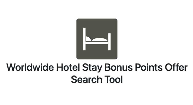 New! Hotel Bonus Points Search Tool