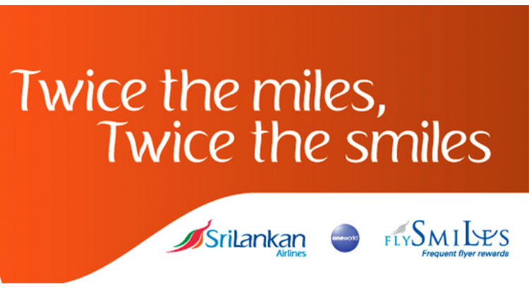 SriLankan FlySmiles 2x Miles