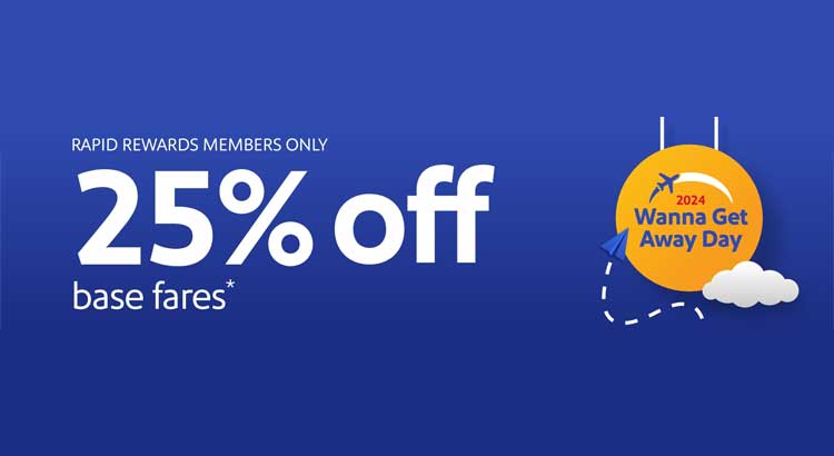 Southwest 25% off