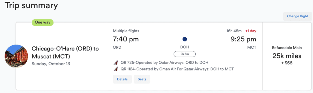 a screenshot of a flight schedule