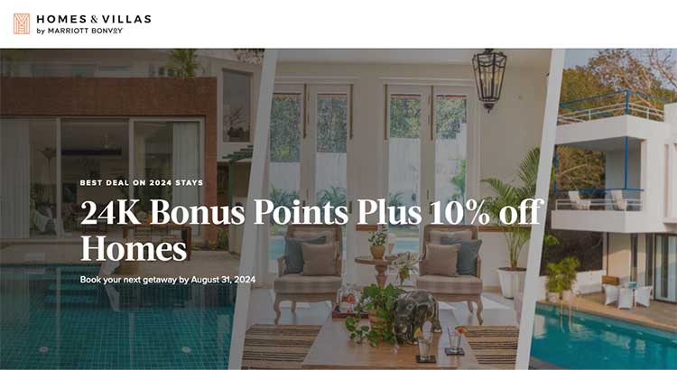 Homes & Villas by Marriott 24000 points