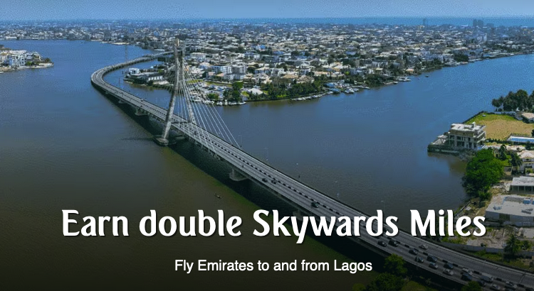 Emirates Skywards 2x miles Lagos Antananarivo