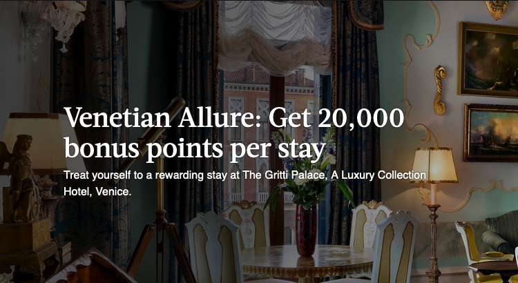 20000 points Gritti Palace Venice