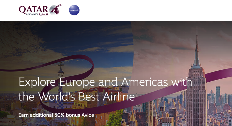 Qatar Airways Privilege Club 50% bonus Avios