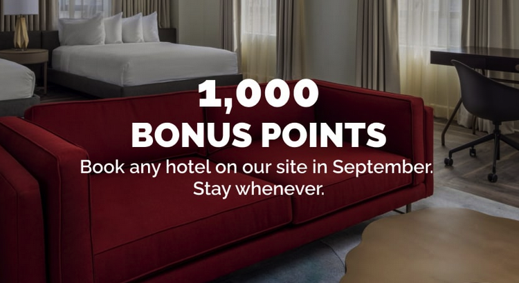 Stash Hotel Rewards 1000 bonus points