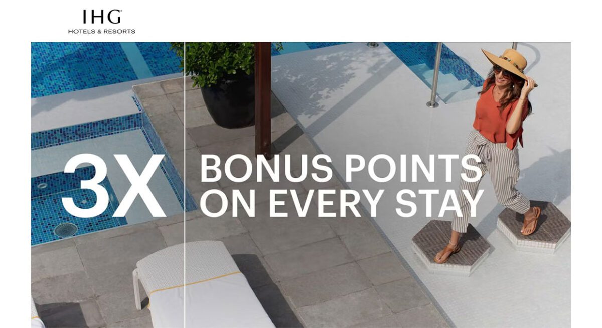 3x IHG One Rewards points