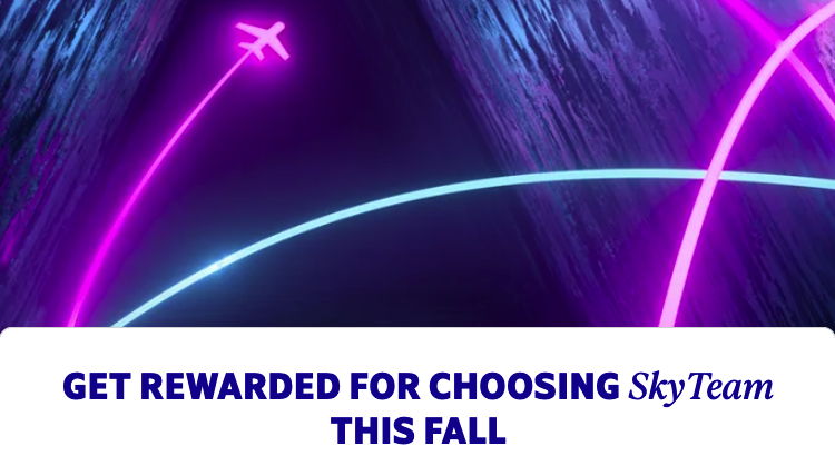 Earn up to 1 million SAS EuroBonus points by flying on multiple SkyTeam airlines