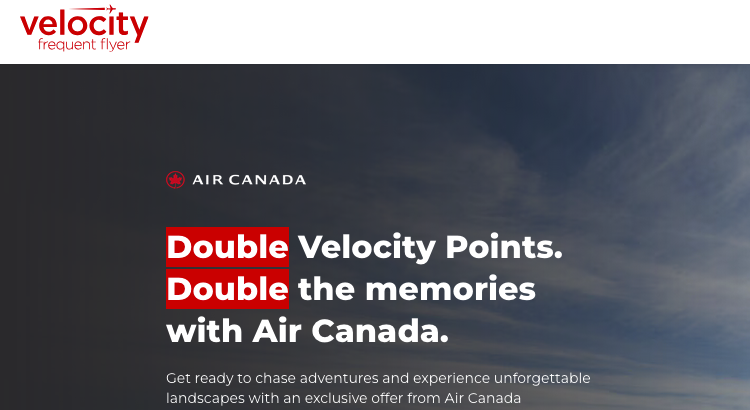 November 6 Bonus Offer Highlight: Virgin Australia Velocity – Earn 2x points on Air Canada’s Australia flights