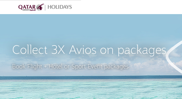 Qatar Airways 3x Avios on packages