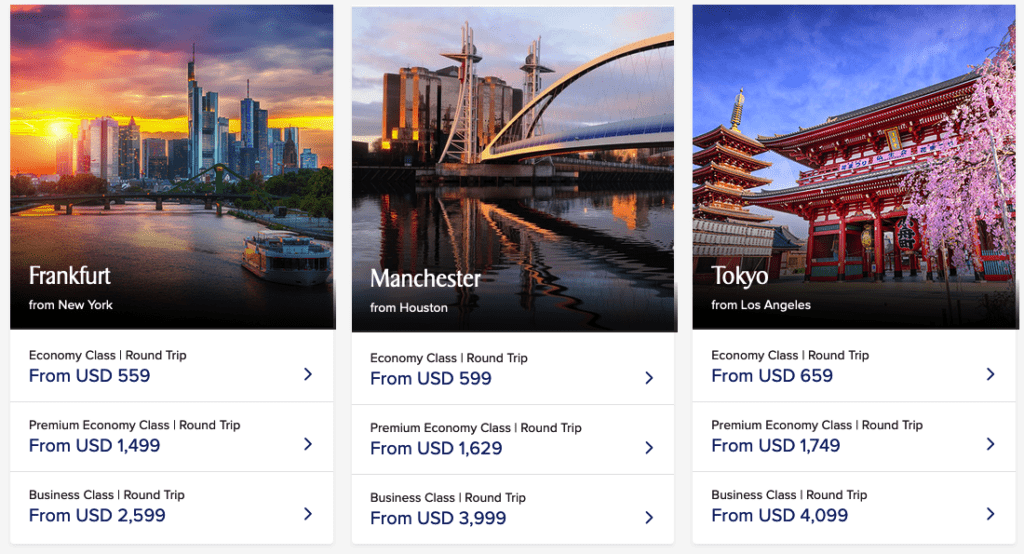 a screenshot of a travel app