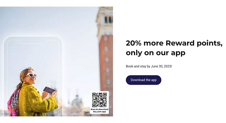 ALL Accor Live Limitless: Earn 20% bonus points on all stays booked via their App